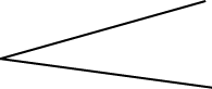 Large Letter V on its side with opening on the right or a less than symbol.