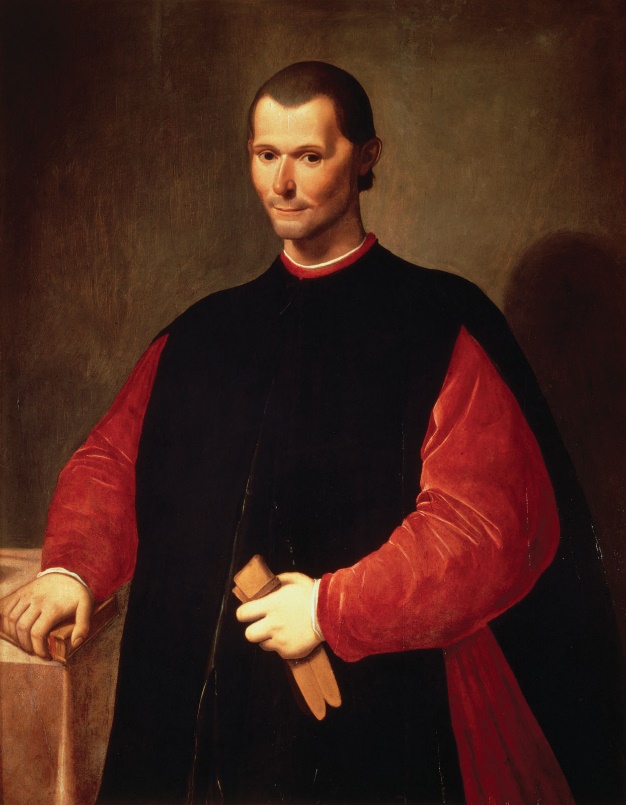 painted portrait of Machiavelli