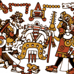 Picture of Aztec drawings.