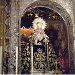 Photo of a holy statue in a church.