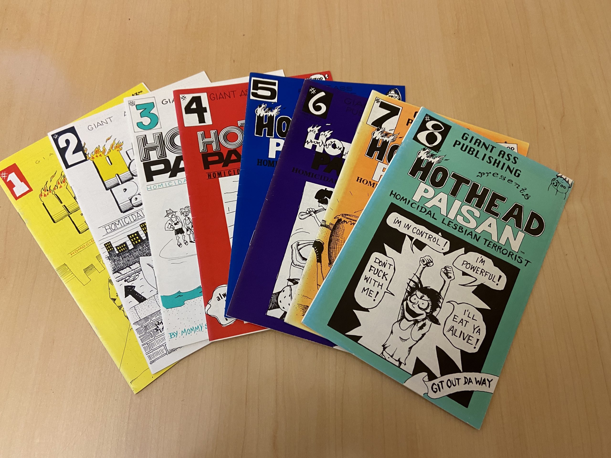 Multiple books with the title "HOTHEAD PAISAN".