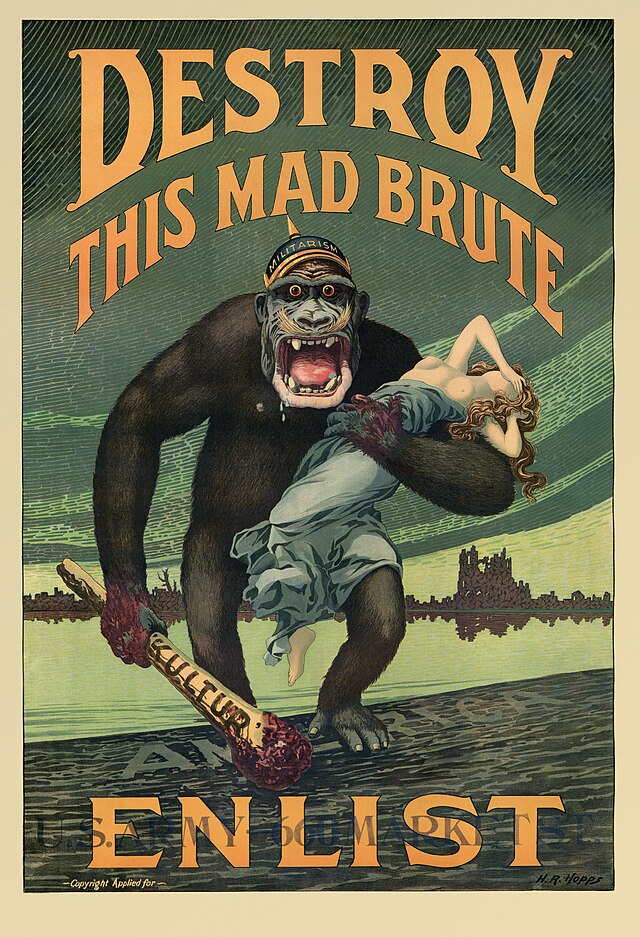 Lithograph propaganda poster